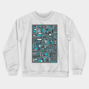 Turquoise Dream (Pattern) Crewneck Sweatshirt